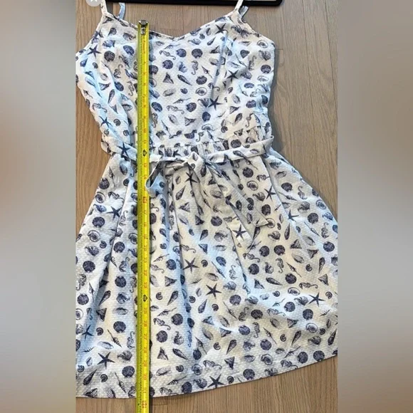 Brooks Brothers White and Blue Cotton Seashell Dress Size 12 Women - Picture 11 of 13